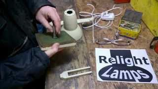 How to take apart an Anglepoise lamp for restoration and rewire [upl. by Anyaled477]