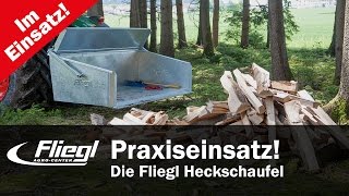 Fliegl AgroCenter im Einsatz  Heckschaufel mechanisch [upl. by Namref]