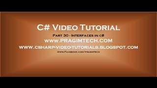 Part 30  C Tutorial  Interfaces in cavi [upl. by Lavona]