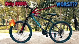 Cradiac Globetrotter 21 Speed MTB Bike review in 2024  budget gear cycle at Rs8500 cycling cycle [upl. by Icam295]