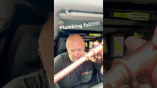 PLUMBING FAIL… Fitting problem or user problem fail plumbing diy [upl. by Nanis902]