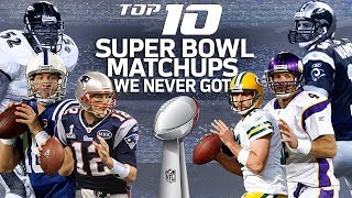 Top 10 Dream Super Bowl Matchups We Never Got  NFL Highlights [upl. by Aleyak]