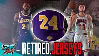 Use Retired Jersey Number  NBA 2K20 PC  Looyhs Hook 223 [upl. by Ahsei]