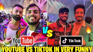 Youtubers Vs Tiktokers Is Very Funny In Real Life 😂 I Meet Ranveer Singh 😱 On Meta Creators Day [upl. by Leis835]