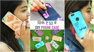 ₹50 में 6 DIY Phone Covers for TeenagersCollege Girls  LifeHacks Affordable Anaysa DIYQueen [upl. by Tnahs]