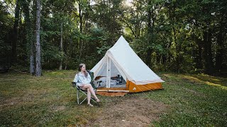 Glamping with a 75 Walmart Tent [upl. by Aseiram]