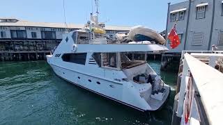 Towns Place Wharf Private yacht charter [upl. by Evslin]