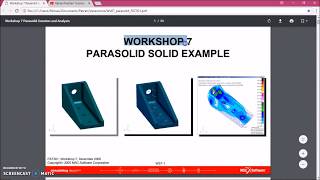 Workshop 7  Parasolid Solid Example [upl. by Justin]