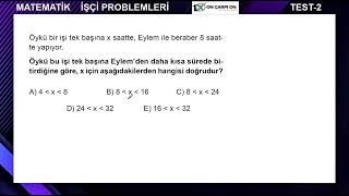 İşçi Problemleri Test 2 Soru 9 [upl. by Sarah]