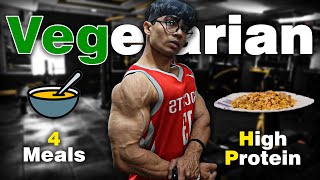 My Vegetarian High Protein Diet for Bodybuilding [upl. by Arek]