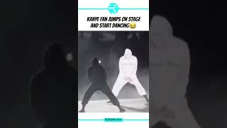 Kanye Fan Jumps On Stage And Start Dancing [upl. by Head]