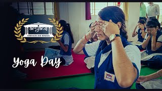 National Yoga Day  The Aryans’ School  202425 [upl. by Hannazus]