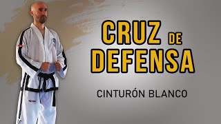 CRUZ DE DEFENSA  Diagrama de cinturon blanco  TAEKWONDO ITF ATRASUR [upl. by Sherwin]