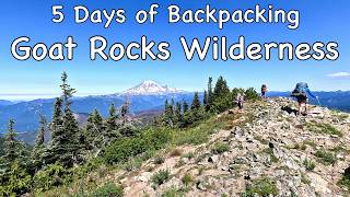 5 Days of Backpacking Goat Rocks Wilderness with Sierra Club Outings  Hiking in Washington State [upl. by Anaicilef]