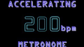 Metronome speed ramp 96200 bpm Crush Guitar amp Drum Speed going slow to fast [upl. by Oemor]