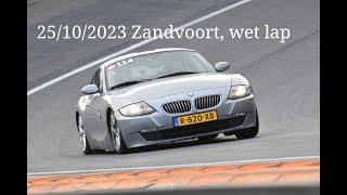 Vrij Rijden Zandvoort 25102023 wet lap 2172 BMW Z4 E86 30si [upl. by Avrit549]