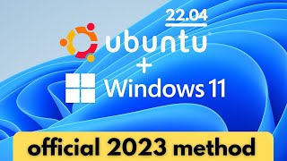 How to Install Ubuntu 2204 in Windows 11 Official Method [upl. by Ahsinoj]