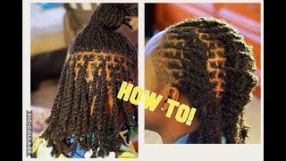 HOWTO RETWIST amp STYLE 3in1 2 stranded twists [upl. by Haff]