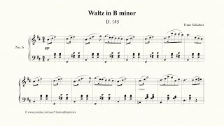 Schubert Waltz in B minor Op 18 No 6 D145 [upl. by Halimaj]