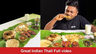 Great Indian Thali Full Video  ASMR  GIA [upl. by Daahsar]