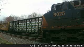 241103 South Facing Backyard Railcam [upl. by Ravert]