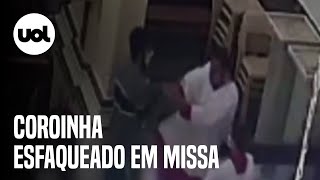 Coroinha é esfaqueado durante missa na Bahia [upl. by Niltac619]