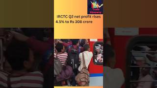 Irctc q2 profit rises🤑irctcstockmarketshorts [upl. by Onaicilef505]