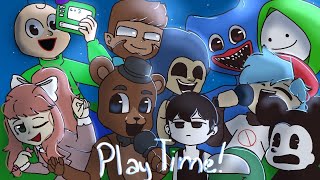 Playtime but every turn a different character Sings animation  ft fandoms [upl. by Enelrihs925]