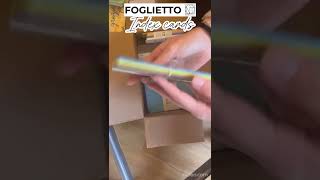 Unboxing Foglietto Cards shorts foglietto unboxing asmr indexcardchallenge [upl. by Maisel83]