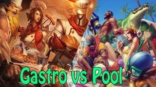 GASTRO vs POOL PARTY  5v5 SKIN Battle ger [upl. by Nymrak]