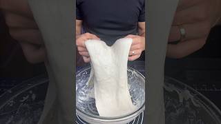 First vs Fifth stretch and fold homemade food bread baking sourdough cooking dough shorts [upl. by Penman]