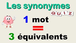 Apprendre les synonymes des mots français [upl. by Chevy]