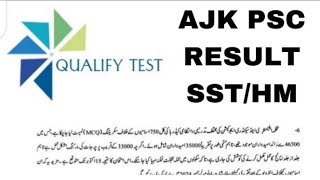 AJK PSC RESULT SSTHM [upl. by Irap895]