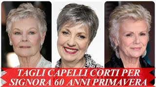 Modelli di tagli capelli corti per signora 60 anni primavera 2018 [upl. by Connelly42]