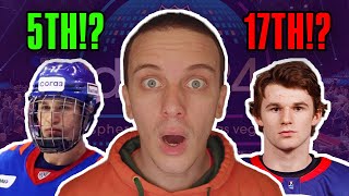 Reacting To NHLcoms 2024 NHL Mock Draft [upl. by Nya967]