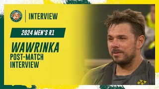 Wawrinka Round 1 postmatch interview  RolandGarros 2024 [upl. by Gwenette423]