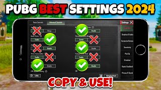 PUBG MOBILE SENSITIVITY amp SETTINGS 2024🔥 NEW VERSION ✅ [upl. by Brandy]