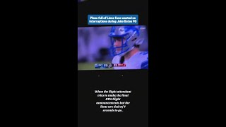 Flight Attendant Delays Announcement so Plan to Detroit Can Watch Lions GameWinning Kick [upl. by Ainesy]