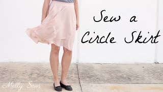 How to Sew Circle Skirt [upl. by Kerrin249]