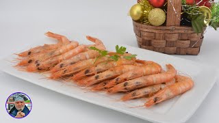 Como cocinar gambas para muchos y para pocos  Recetas Navideñas  gambas a la plancha  gambones [upl. by Yhtorod]