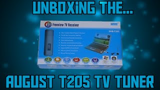 August DVBT205 USB TV Tuner unboxing [upl. by Ahter]