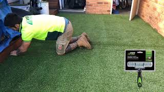 How To Install Turf On A Hard Surface [upl. by Laetitia789]