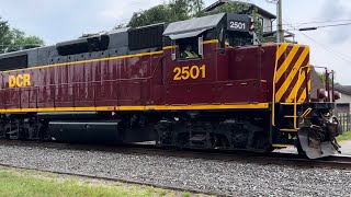 6524 Delmarva Central Railroad 2501 and 2502Felton•DE [upl. by Hanson]