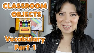 Lección 25 Aprende los Objetos del Salón de Clases en Inglés  Classroom Objects Vocabulary [upl. by Noemis404]