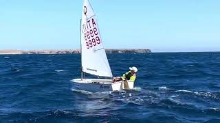 Lanzarote Optimist Training Day 5 sailing optimist lanzarote [upl. by Magbie]