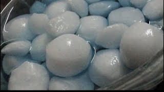 Dry crushing naphthalene balls soaked in kerosene 3 day [upl. by Yoshiko922]