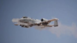 A10 Warthogs Conduct Awesome BRRRT Strafing Gun Runs With Their Devastating GAU8 Gatling Guns [upl. by Igiul]