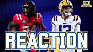 REACTION LSU Football WINS A Thriller in Baton Rouge against Ole Miss [upl. by Oirram]