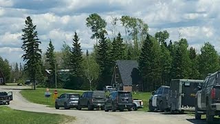 Police officer shot during search for wanted man in northern Ont [upl. by Constantino809]