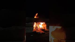 🔥the beast burning fireplace with crackijg fire sound no music close up fireplace 4k 🔥 [upl. by Barger742]